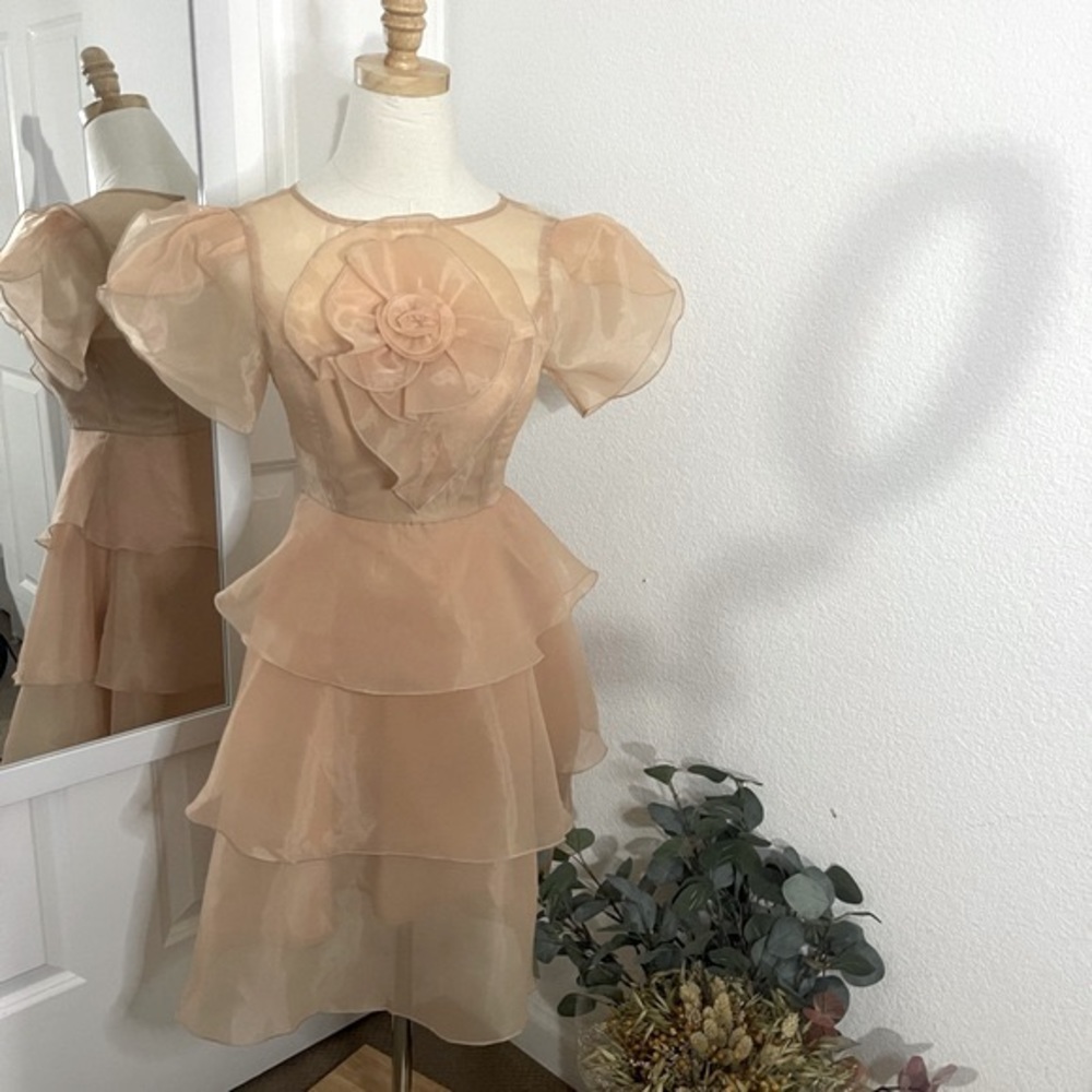 Beige Rose Dress | NWT